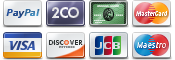 PayPal & Major Credit Cards Accepted