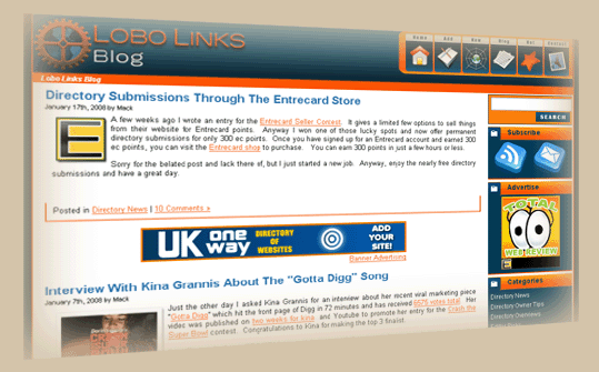 Lobo Links Blog in Portfolio